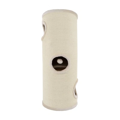 B-Ware: lionto Kratztonne mit Sisal Kratzturm Kratzbaum Kratzsäule 100 cm Beige - Bild 1 von 4