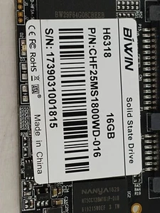 BIWIN H6318 CHF25MS1800WD-016 16 GB SATA III 1.8 in Solid State Drive - Picture 1 of 6