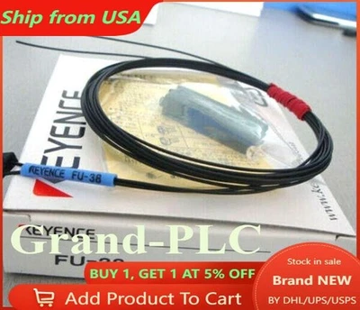 KEYENCE FU-38 Fiber Optic Sensor NewKD  US Free TAX - Image 1 of 4