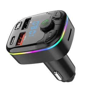 Car Bluetooth 5.0 FM Transmitter Kit Wireless Radio with Dual USB Charging & MP3 - Bild 1 von 4