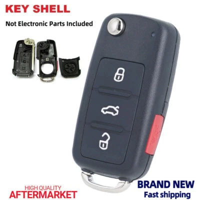 Para 2011 2012 2013 2014 2015 2016 Volkswagen VW Jetta Mando a distancia Llavero Carcasa Estuche Foto 1 de 4