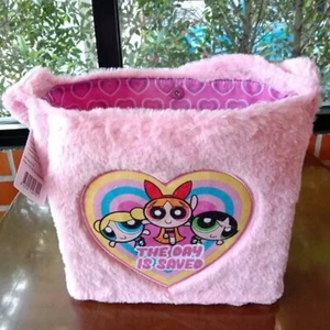 Cafe Amazon Powerpuff Girls Fluffy Bag Tote Plush Handbag Pink Cute Gift LTD - Picture 1 of 10