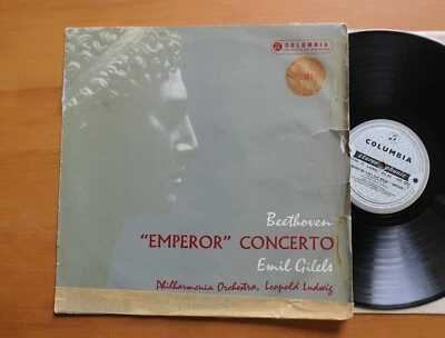 SAX 2252 ED1 Beethoven Emperor Concerto Gilels Columbia 1st B/S (damaged cover) Foto 1 de 4