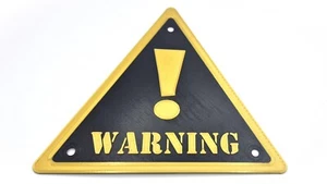 Achtung! Schild - Auffälliges Sicherheitsschild für Haus, Baustelle oder Garage - 25+ Farben - Bild 1 von 31