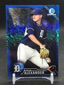 Bowman Chrome Prospect 2016 refractor azul brillo Tyler Alexander Detroit Tiger - Imagen 1 de 1