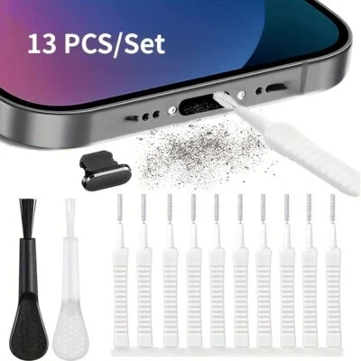 13PCS Handy Lautsprecher Staubentfernungs Reinigungswerkzeug Ladegerät für Phone - Bild 1 von 4