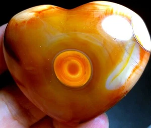 79g Geode Achat! Natürlicher roter KARNELISCHER KRISTALL Reiki Quart KRISTALL herzförmig - Bild 1 von 7
