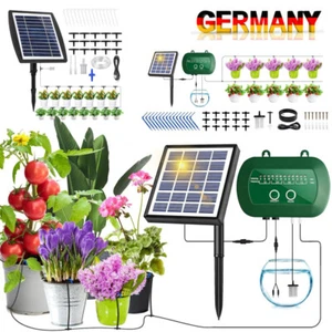 Solar Automatisches Bewässerungssystem Pflanzenbewässerung System 12 Timer Modi - Bild 1 von 24