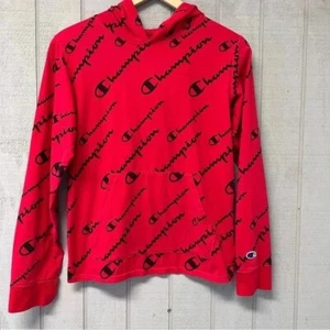 Champion Boys Red Long Sleeve Hooded Top Size XL - Picture 1 of 7