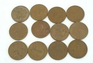 12 vintage Irish/Ireland 2 pence coins 1971-1982 - Picture 1 of 10
