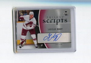 2006-07 Upper Deck Trilogy Scripts Autographs Ladislav Nagy Auto