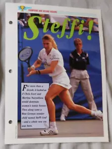Steffi Graf Champions & Record Holders Sports Heroes Sheet 8x10 - Picture 1 of 1