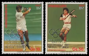 Paraguay 1987 - Mi-Nr. 4070-4071 ** - Estampillada sin montar o nunca montada - Tenis - Olympia Seúl - Imagen 1 de 1
