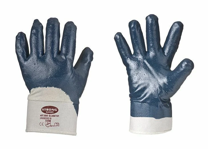 12 Paar Stronghand® Bluestar Arbeitshandschuh Handschuhe Nitril beschichtet - Bild 1 von 1