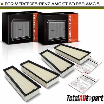 4x Filtro de aire motor nuevo para Mercedes-Benz AMG GT 63 E63 AMG S G63 AMG S63 AMG Foto 1 de 4
