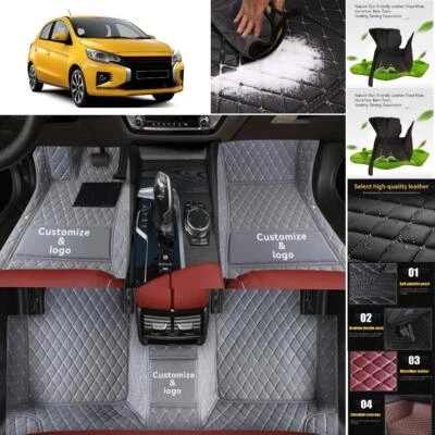 For Mitsubishi Mirage Car Floor Mats All Weather Custom Waterproof Pad Liner Mat - Image 1 of 4