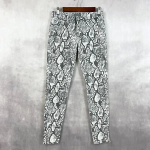 DL1961 Girls Jeans Size 16 Chloe Skinny Snake Print Slither Stretch Grunge - Picture 1 of 16