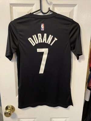 Kevin Durant Brooklyn Nets Basketball NBA Brand Boys Black Shirt Size 10 Medium - Image 1 of 2