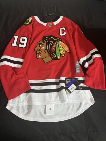 Chicago Blackhawks Jonathan Toews #19 Adidas Authentic Pro Home Jersey. Sz 54/XL Cover