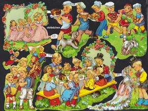 #Feuilles Chromos# Ef 7147 Enfants Mariage, Reprint De Eas CD 3073 Glimm - Bild 1 von 1