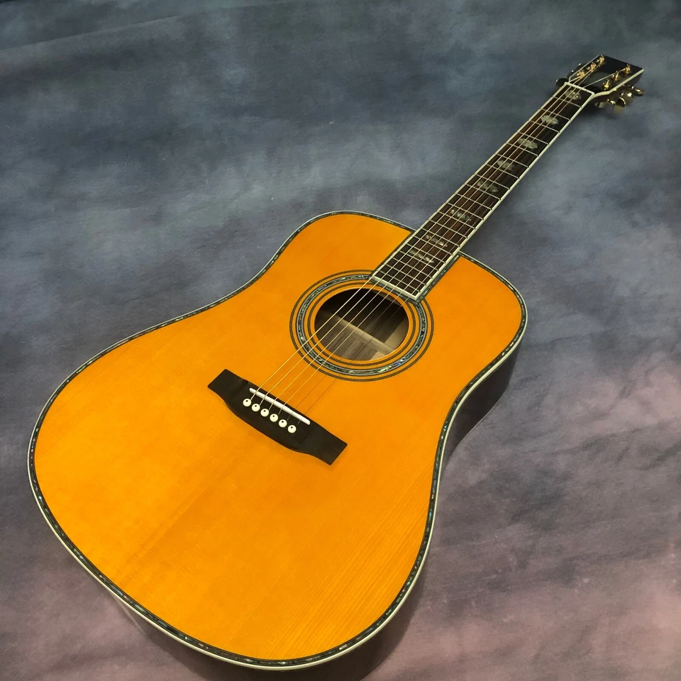 41 "D Series Solid Wood Polished Surface Yellow Acoustic Guitar - Image 1 of 4