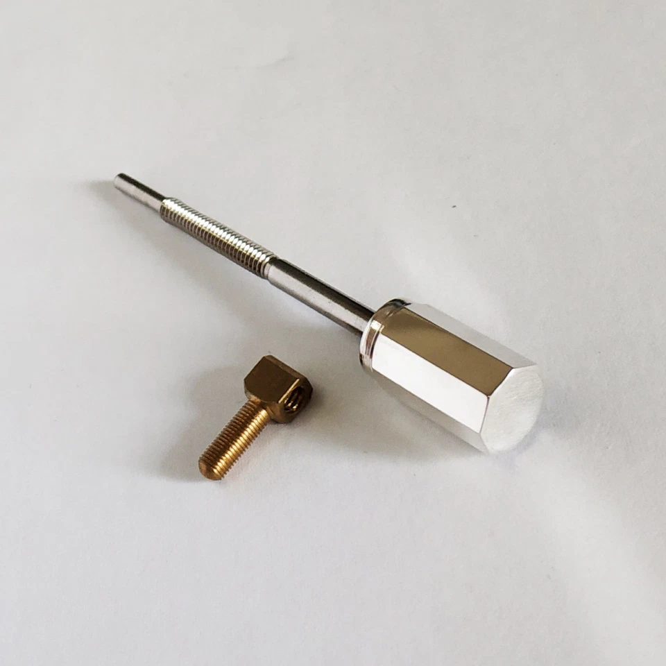 4/4 Violin Silver Button Screw Eyelet AAA Bow Shaft Frog Making Repair Luthier  - Image 1 of 1