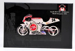 MINICHAMPS 1/12 KEVIN SCHWANTZ 1993 SUZUKI RGV 500 GP MOTO CAMPEÓN DEL MUNDO V RARO - Imagen 1 de 10