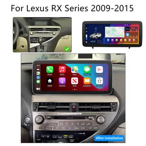 Unidad principal de navegación GPS radio estéreo 12,3" para 09-15 Lexus RX350 RX450h Carplay 4+64 GB - Imagen 1 de 23