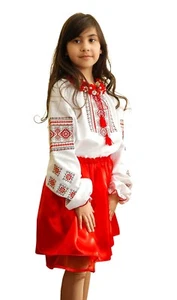 Ukrainian embroidered blouse or dress for girls, ladies, vyshyvanka, 3 models - Picture 1 of 12