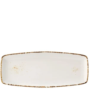 Umbra Oblong Brown Rims Plate Ideal For Food Presentation 14.5" (37Cm) Pack Of 6 - Picture 1 of 2