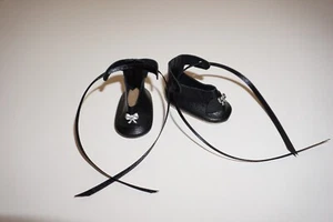 Schwarze Lederschuhe - Mary Hoyer & andere schlanke 14" Puppen - Bild 1 von 1