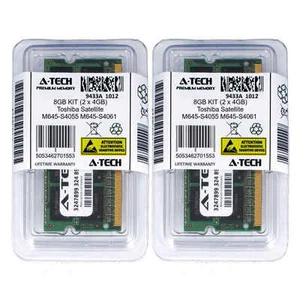 8GB KIT 2 x 4GB Toshiba Satellite M645-S4055 M645-S4061 M645-S4062 Ram Memory - Picture 1 of 1