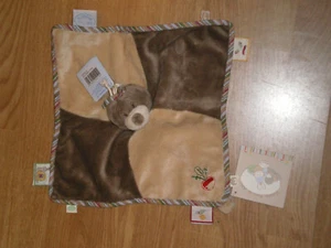 Doudou peluche Taupe Emma plat Noukies Noukie's attache tétine radis mole beige - Picture 1 of 1