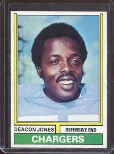 1974 Topps Football # 390 Deacon Jones (NM-MT) Near Mint to Mint - Picture 1 of 2