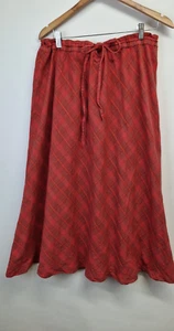 Gudrun Sjöden Rock Bio Baumwolle Pull On Karo Gr. XL W41" leicht 4 - Bild 1 von 9