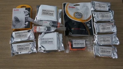 New sealed Kodak 10B (x12) Black & 10C (x2) Color Ink Cartridge Combo - Image 1 of 4