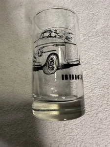 Vintage Buick Car Advertising Rocks Glass 1940s Style Heavy Bottom - Bild 1 von 7