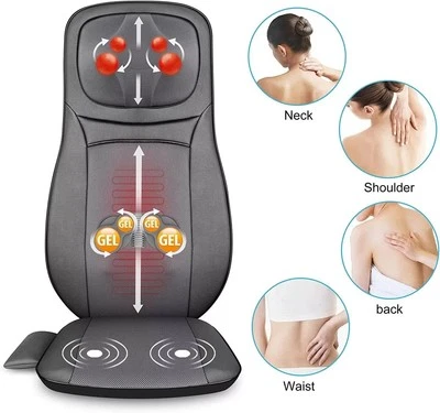 Snailax Compression Shiatsu Neck & Back Seat Massager w/ Heat & Kneading #SL-233 - Image 1 of 4