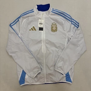 Adidas Argentina Soccer Team Copa 2024 Anthem Reversible Track Jacket Men M NWT - Picture 1 of 8