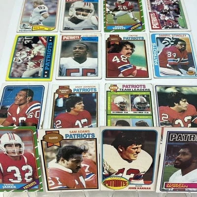 New England Patriots Vintage Lot 1970s - 1980s Low Grade Grogan Morgan Fryar - Image 1 of 4