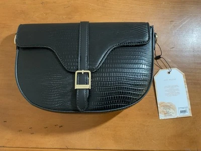 Bolso Bandolera Amy Miller Piel de Serpiente Corocco Negro Nuevo Con Etiquetas Foto 1 de 4