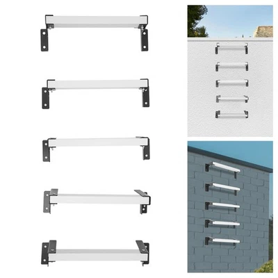 Escalera montada en la pared ventana pozo escalera de salida, escape de emergencia de incendios ajustable Foto 1 de 4