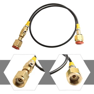 Convenient Tank Adaptor with 36'' High Pressure Hose Converts CGA320 to CGA320 - Picture 1 of 12