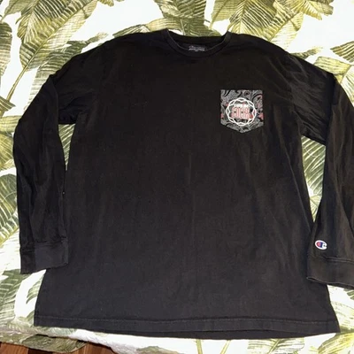 Mens T Shirt USC SOUTH CAROLINA GAMECOCKS Long Sleeve Champion Football Pocket - Image 1 of 4