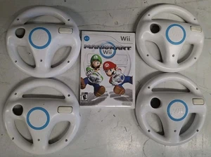 Mario Kart Nintendo Wii Plus 4 Wii Räder getestet funktioniert super komplett in OVP  - Bild 1 von 3