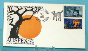 Vintage Halloween Gütesiegel Umschlag gestempelt 30. Oktober 1976 ~ Austin, Texas - Bild 1 von 6