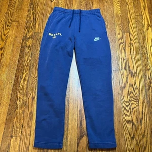 Nike Damen S Small Drexel University blau Fleece Jogginghose Kordelzug Gummizug - Bild 1 von 9