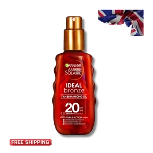 Garnier Ambre Solaire Ideal Bronze Schutzöl LSF20 Sonnencreme Spray 150ml - Bild 1 von 7