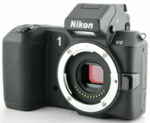 Nikon 1 V2 mirrorless digital camera body *black set *tested *superb - Picture 1 of 5