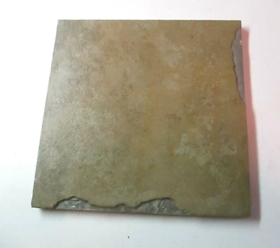 1 Azulejo Italia Pizarra Simulada 6" Cuadrado Porcelana Marrón Mate con Variaciones De Colección Foto 1 de 4